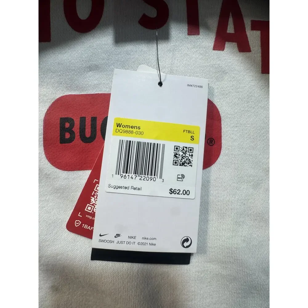 Nike College Everyday Campus (Ohio State) Sweatshirt Women's Sz S Gray Brand New